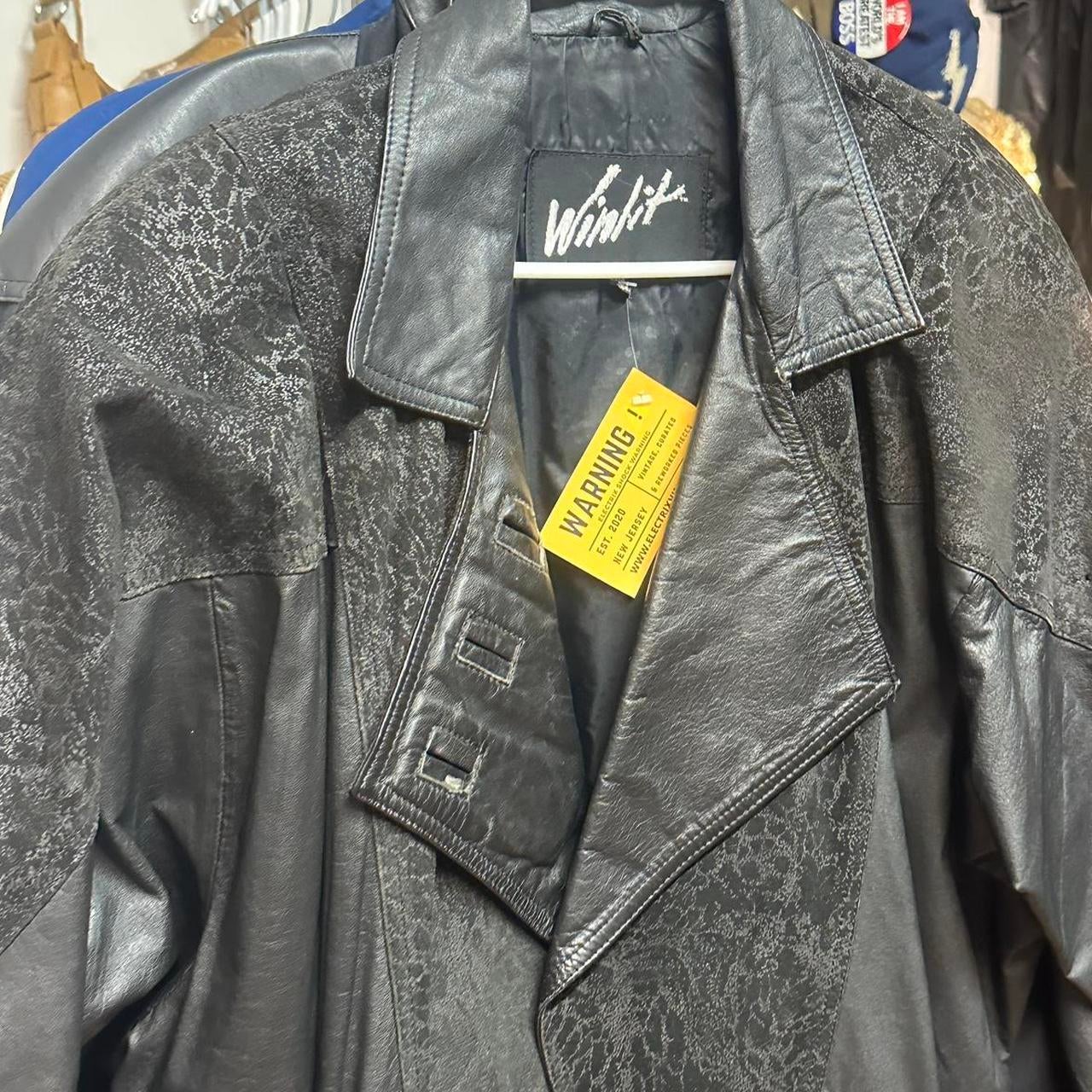 Winlit shops vintage leather coat